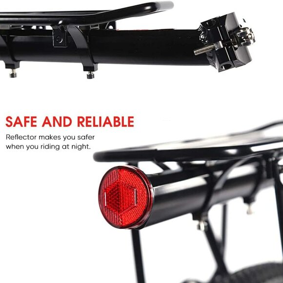 Bike Rear Rack with Rear Reflect , Adjustable, Quick Release - OPEN BOX - USA - Picture 7 of 8